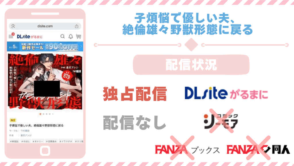 子煩悩で優しい夫、絶倫雄々野獣形態に戻る配信状況