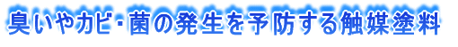 臭いやカビ・菌の発生を予防する触媒塗料